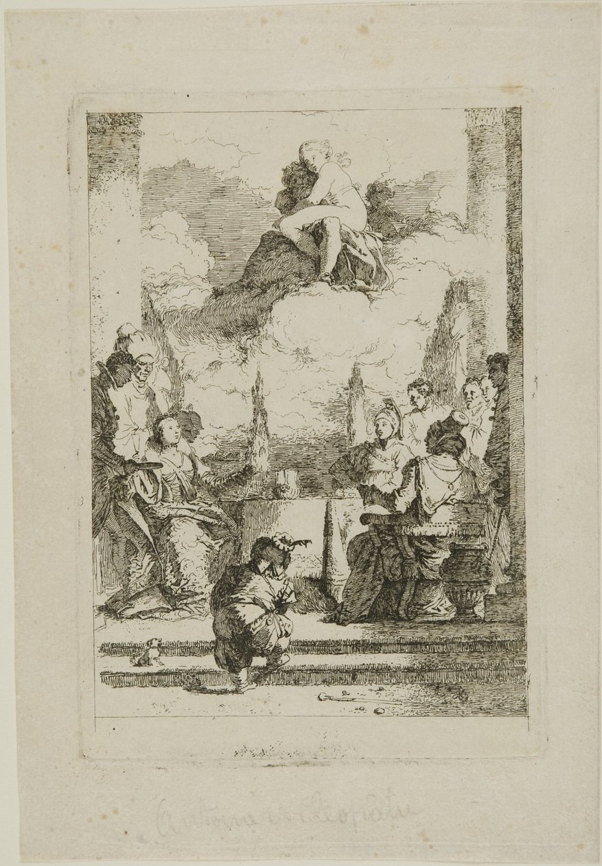 El festín de Antonio y Cleopatra de Jean Honore Fragonard