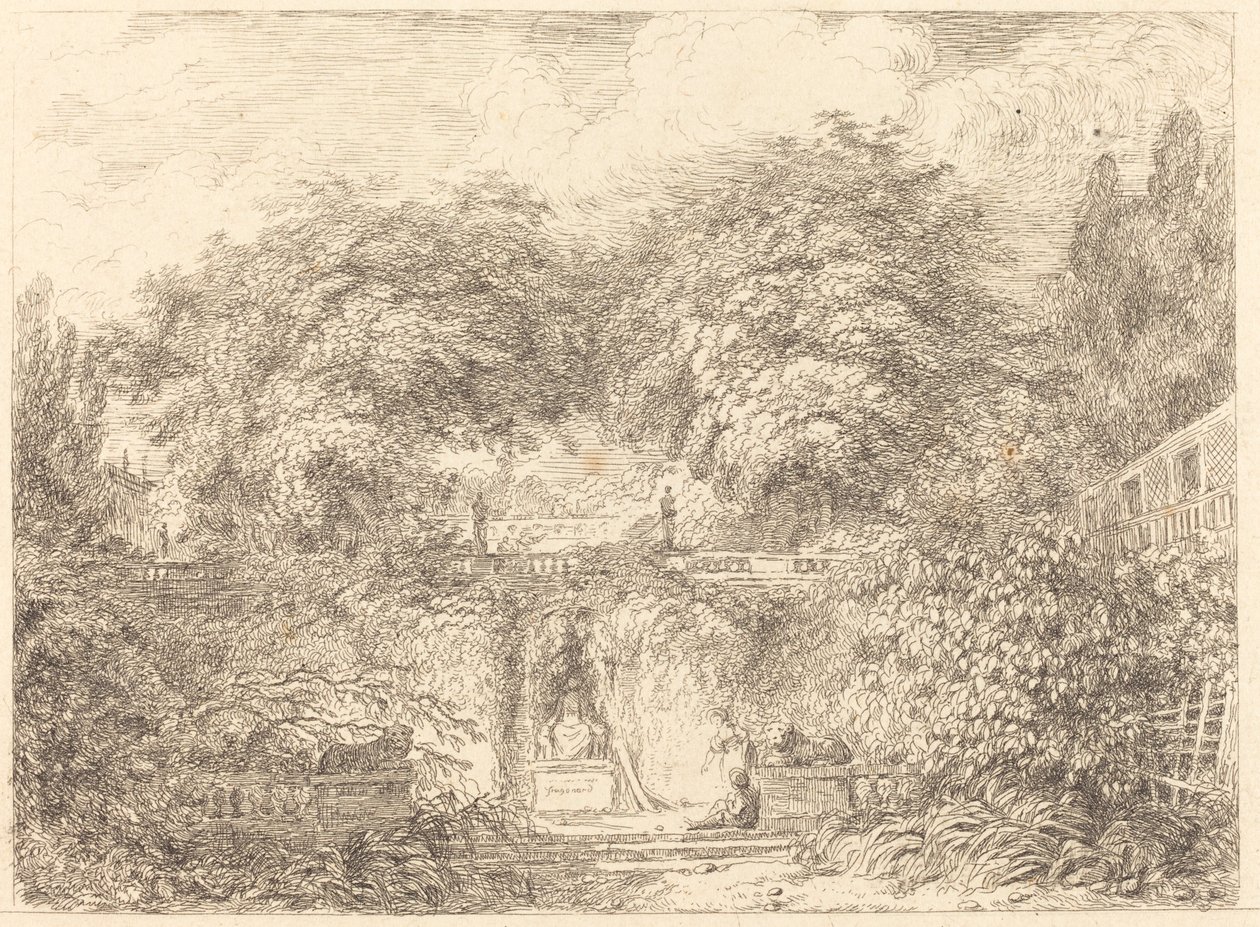 El pequeño parque (Le petit parc) de Jean Honore Fragonard