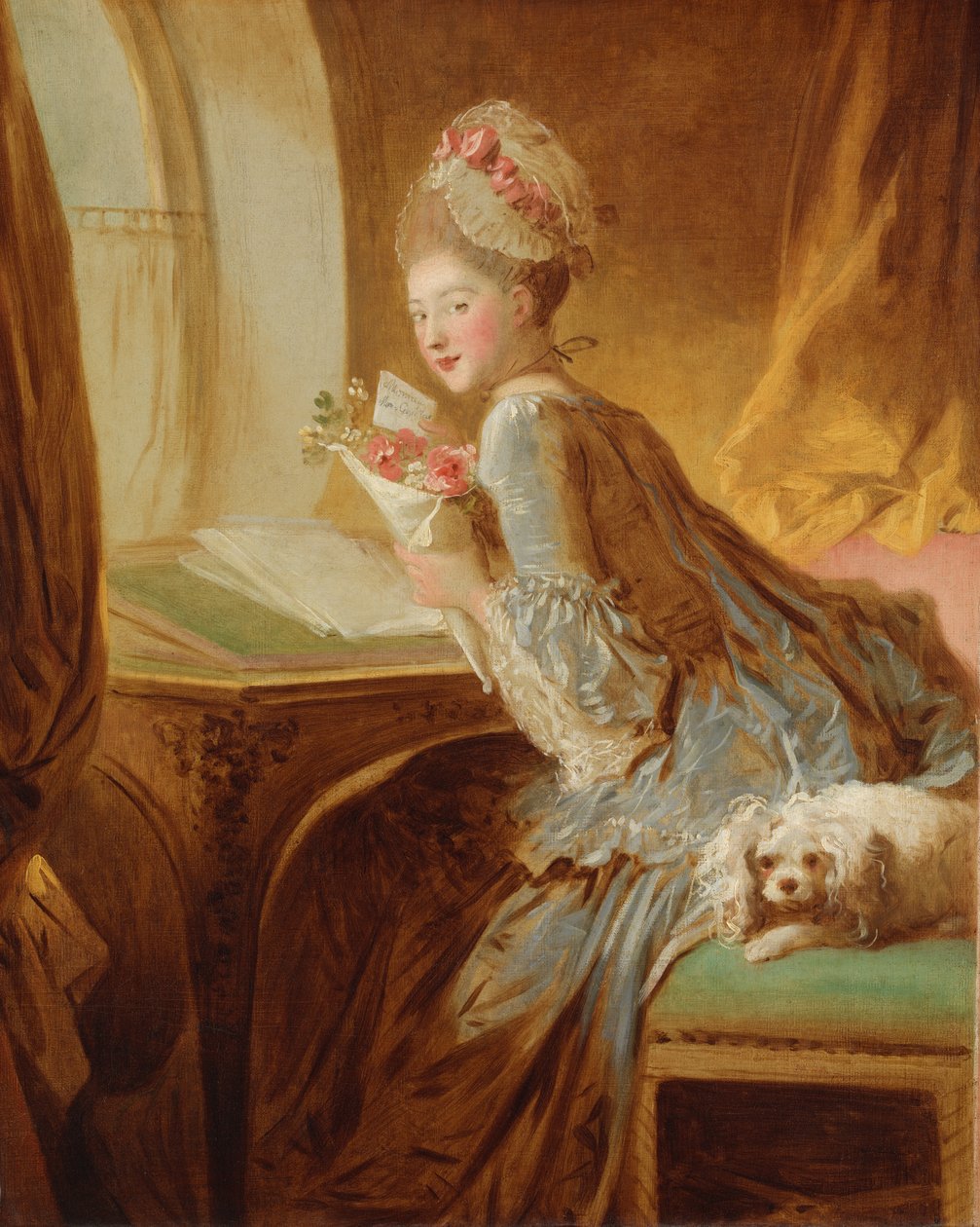La carta de amor, principios de 1770 de Jean Honore Fragonard