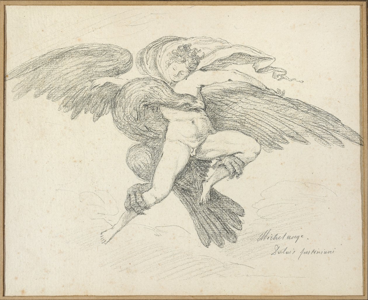 El rapto de Ganímedes, después de Miguel Ángel de Jean Honore Fragonard