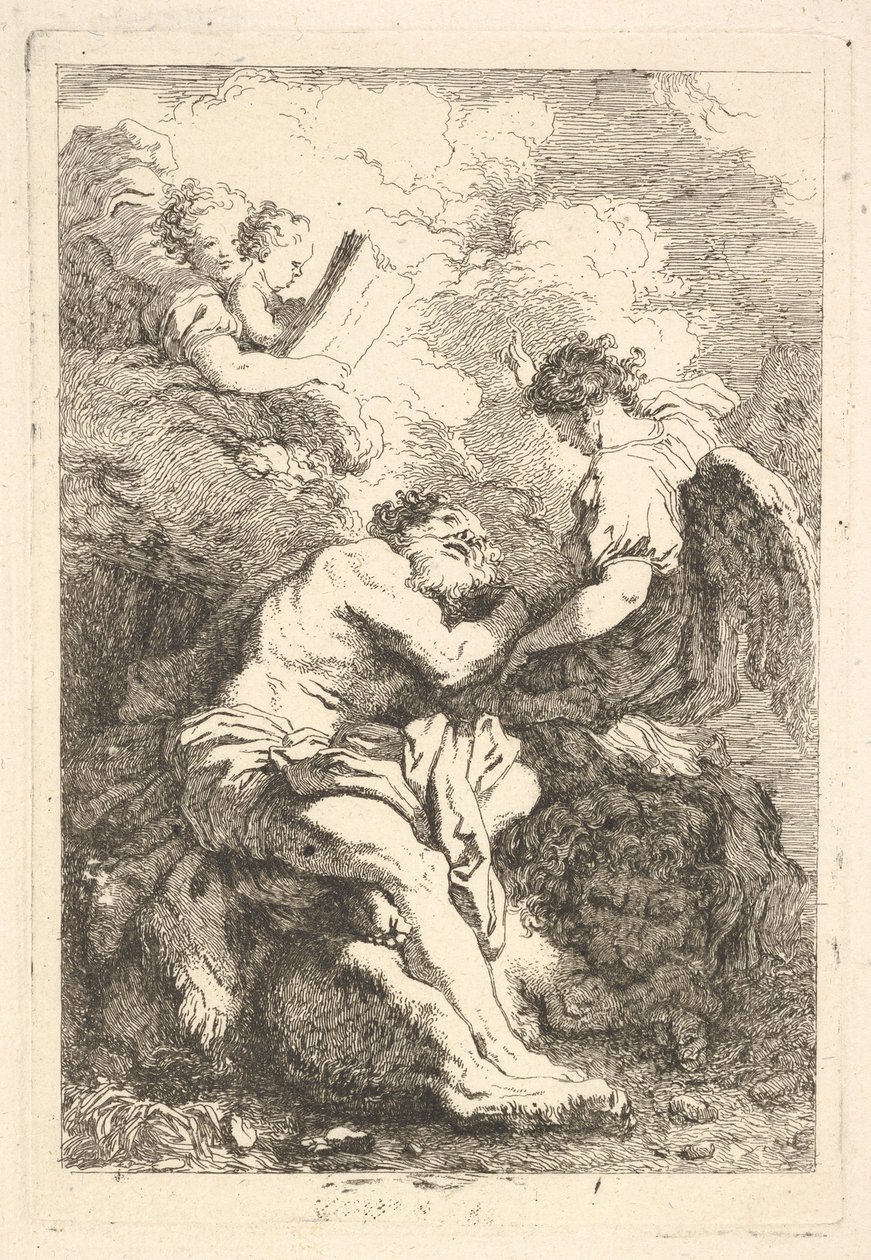 La visión de San Jerónimo, ca. 1761-65 de Jean Honore Fragonard