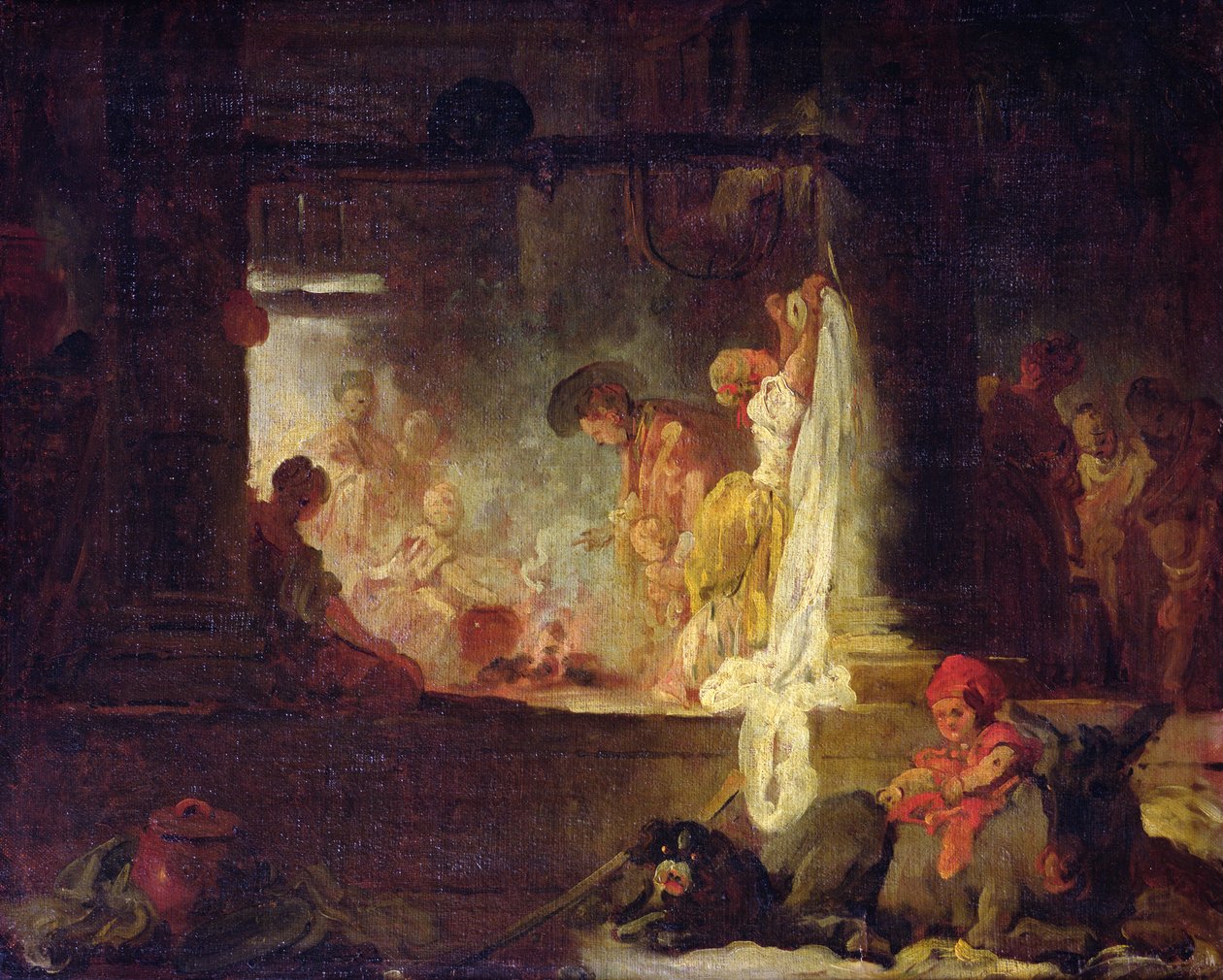 Las lavanderas, c.1759 de Jean Honore Fragonard