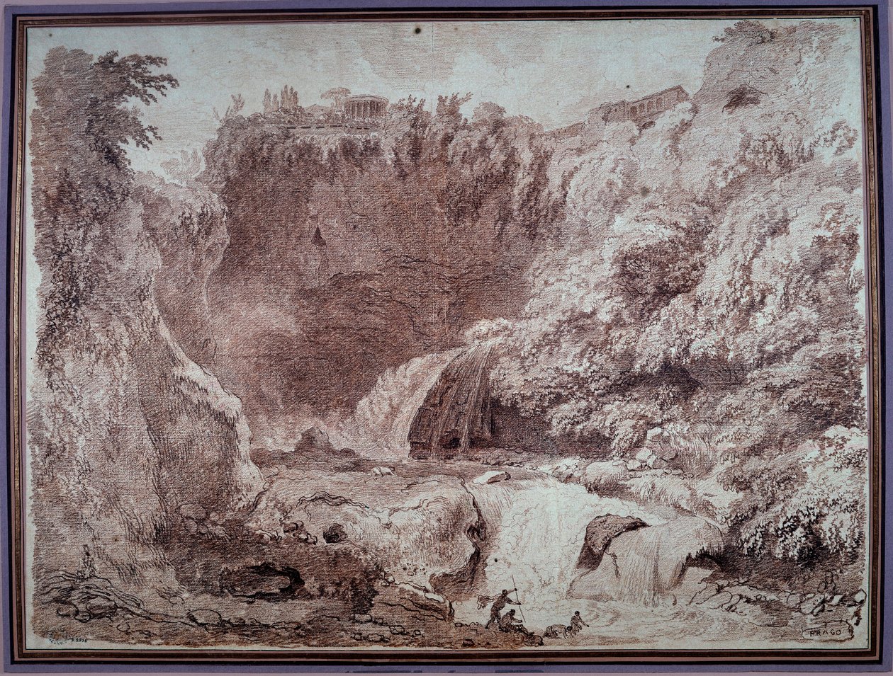 La cueva de Neptuno en Tívoli de Jean Honore Fragonard