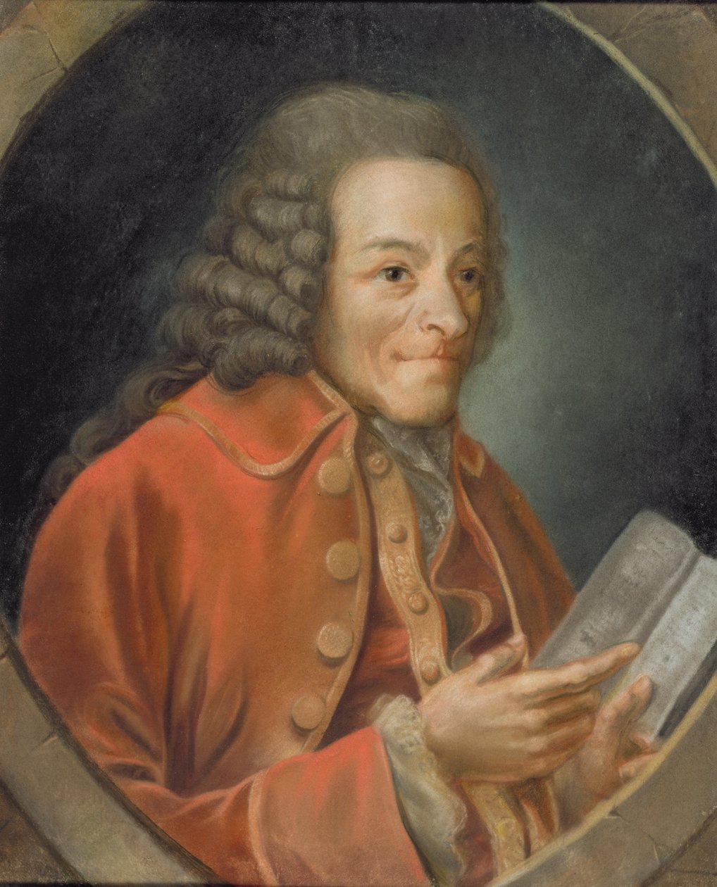 Retrato de Voltaire (1694-1778) de Jean Huber