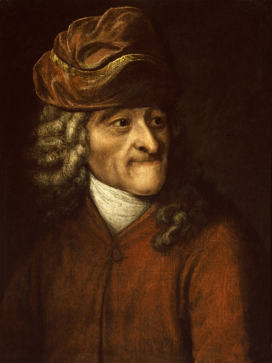 Retrato del escritor, ensayista y filósofo Voltaire de Jean Huber