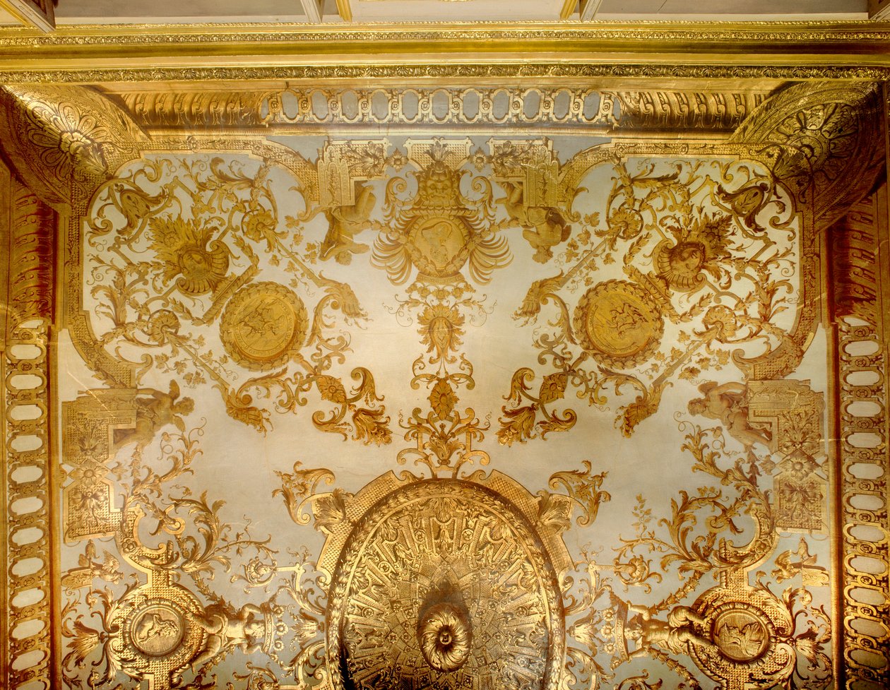 Andre Camot según Jean I Berain (1640-1711), techo de la habitación del lecho del hotel de Mailly de Jean I  Berain
