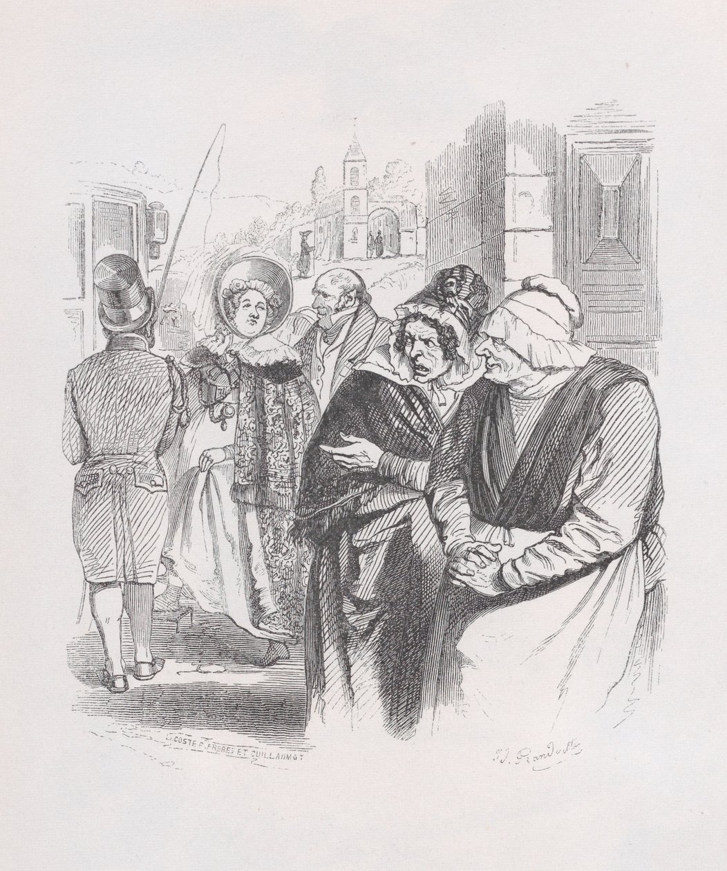 Gotton de Las obras completas de Béranger, 1836 de Jean Ignace Isidore Gérard