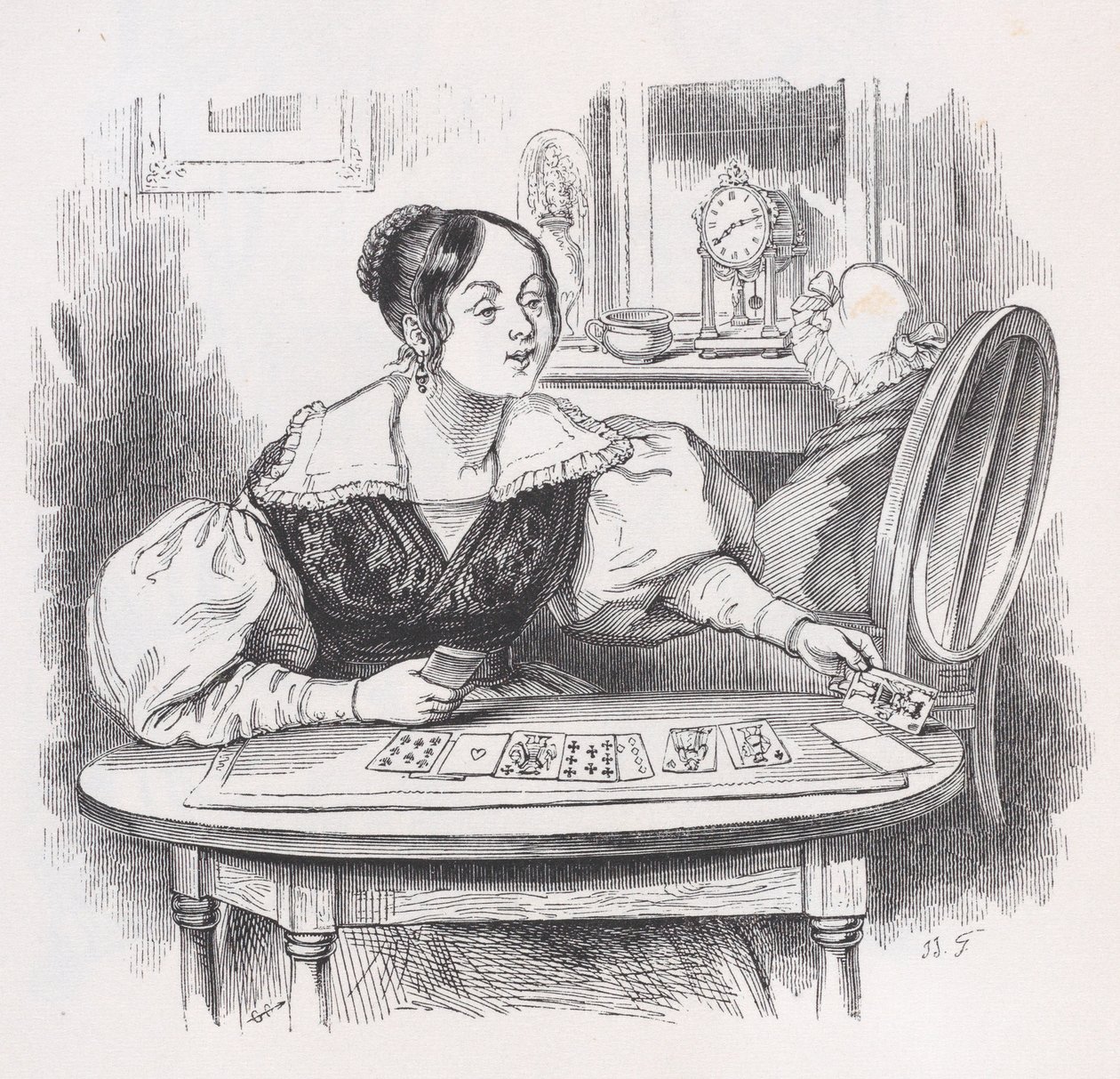 Las cartas de Las obras completas de Béranger, 1836 de Jean Ignace Isidore Gérard