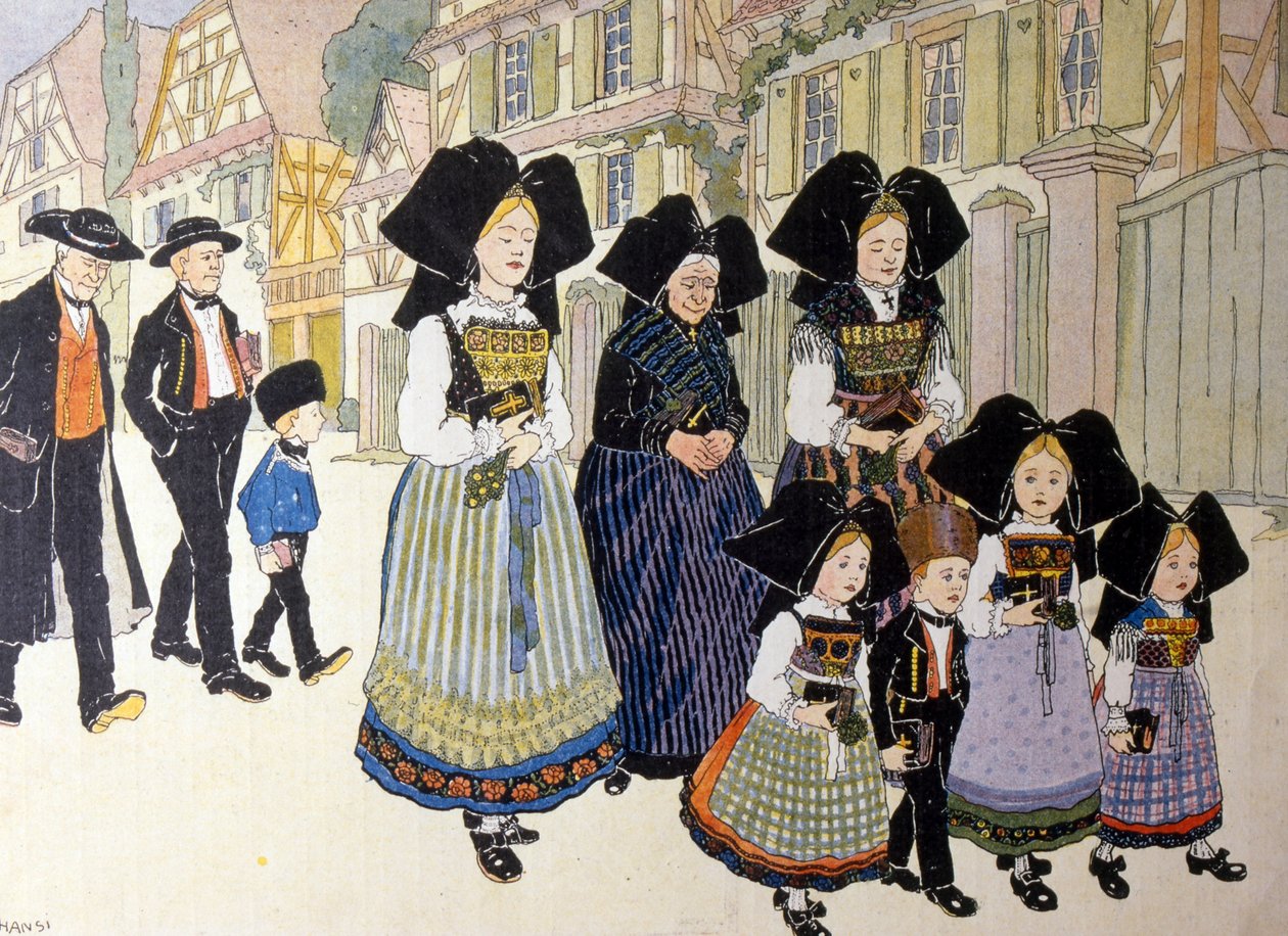 Celebraciones francesas por la devolución de la región de Alsacia a Francia de Jean Jacques Waltz