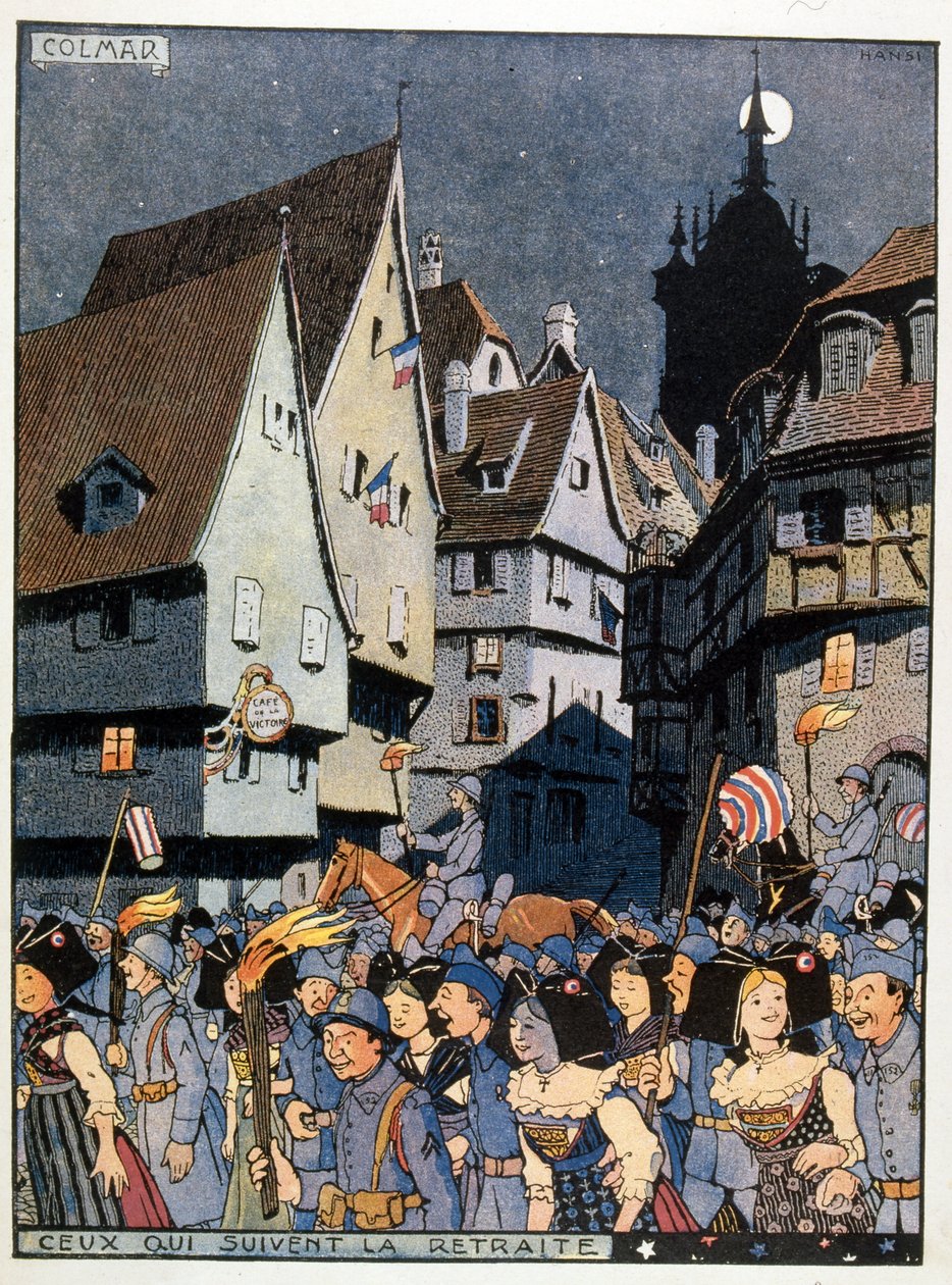 Celebraciones francesas por la devolución de la región de Alsacia a Francia de Jean Jacques Waltz