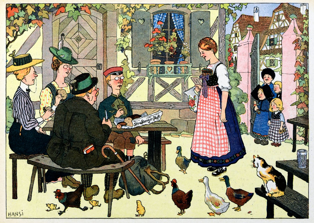 Mi pueblo, los que no olvidan: los turistas alemanes; de Jean Jacques (1873 1951) Waltz