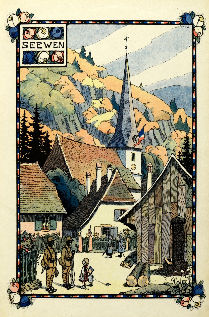 El paraíso tricolor: Seewen 1918 de Jean Jacques (1873 1951) Waltz
