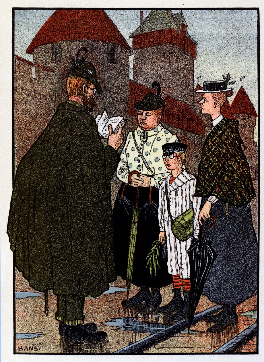 Vogesen Bilder (imágenes de los Vosgos) ; Visita del castillo de Jean Jacques (1873 1951) Waltz