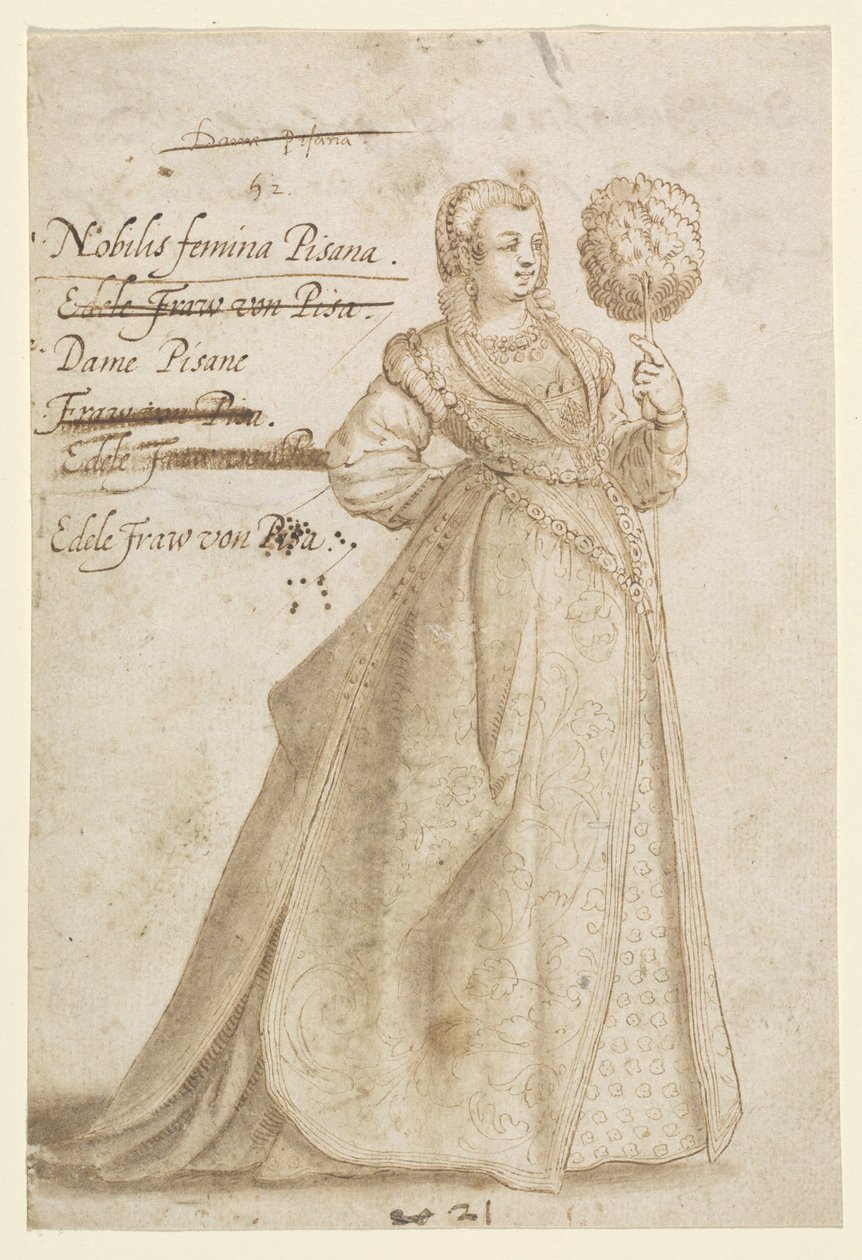 Una dama noble de Pisa de Jean Jacques Boissard