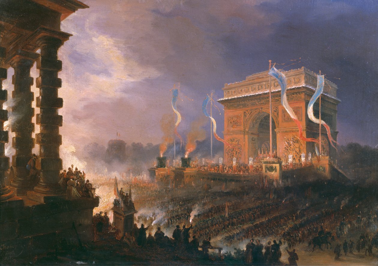 Festival de la Fraternidad del Arco de Triunfo, 24 de abril de 1848 de Jean Jacques Champin