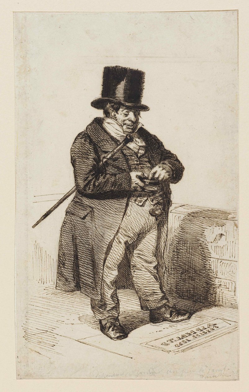 Tipo rentista, 1840 de Jean Jacques Grandville