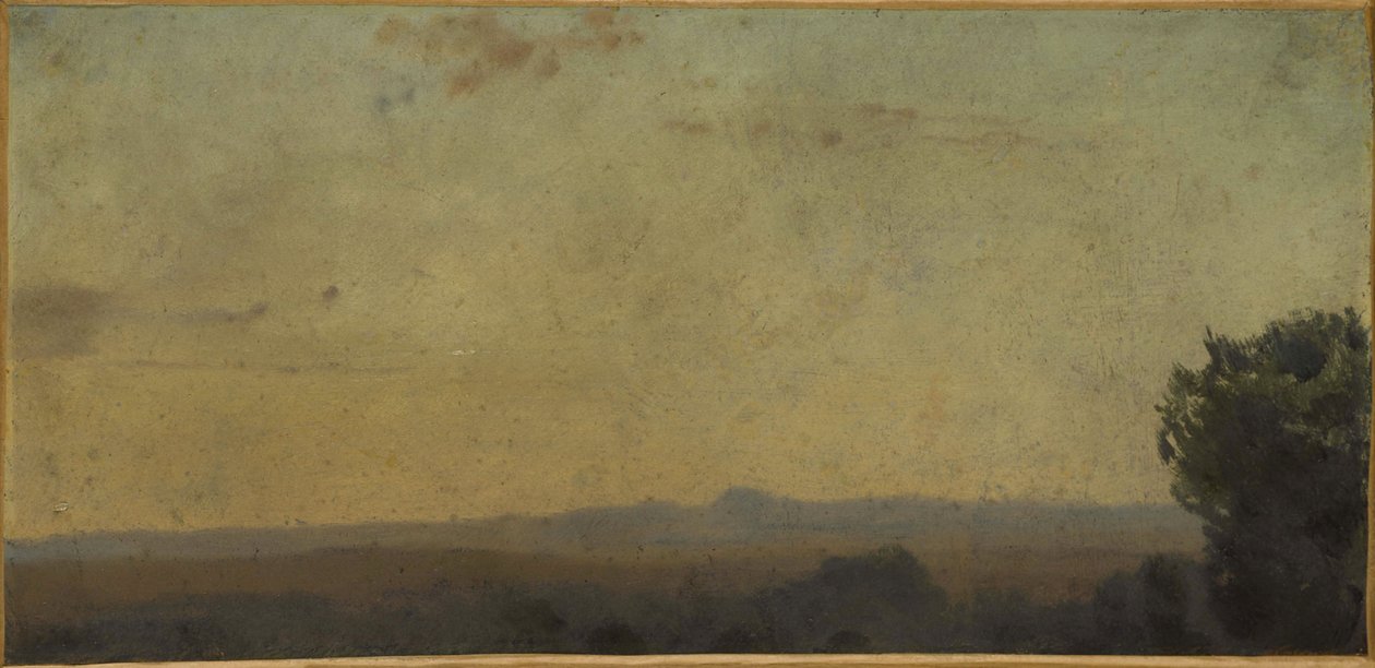 Paisaje italiano, entre 1859 y 1864 (óleo sobre lienzo) de Jean Jacques Henner