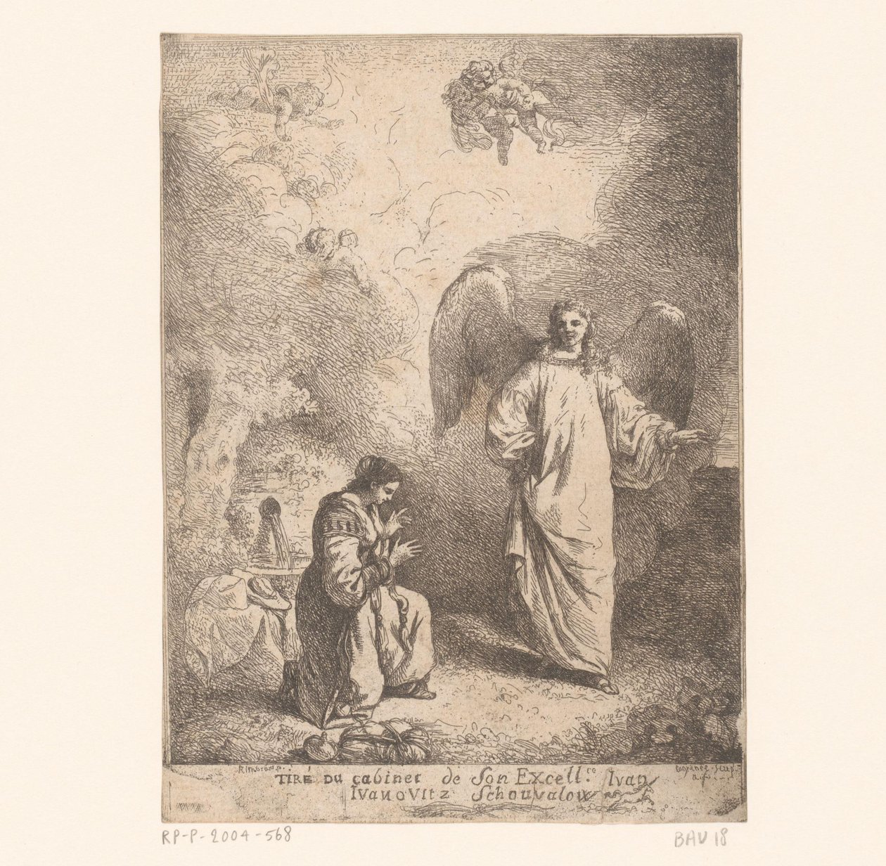 Anunciación de Jean Jacques II Lagrenee