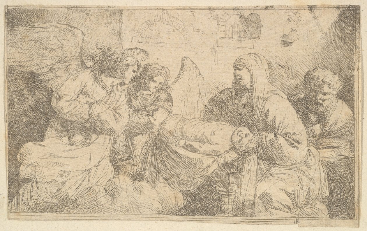 La Natividad de Jesucristo, finales del siglo XVIII de Jean Jacques Lagrenee