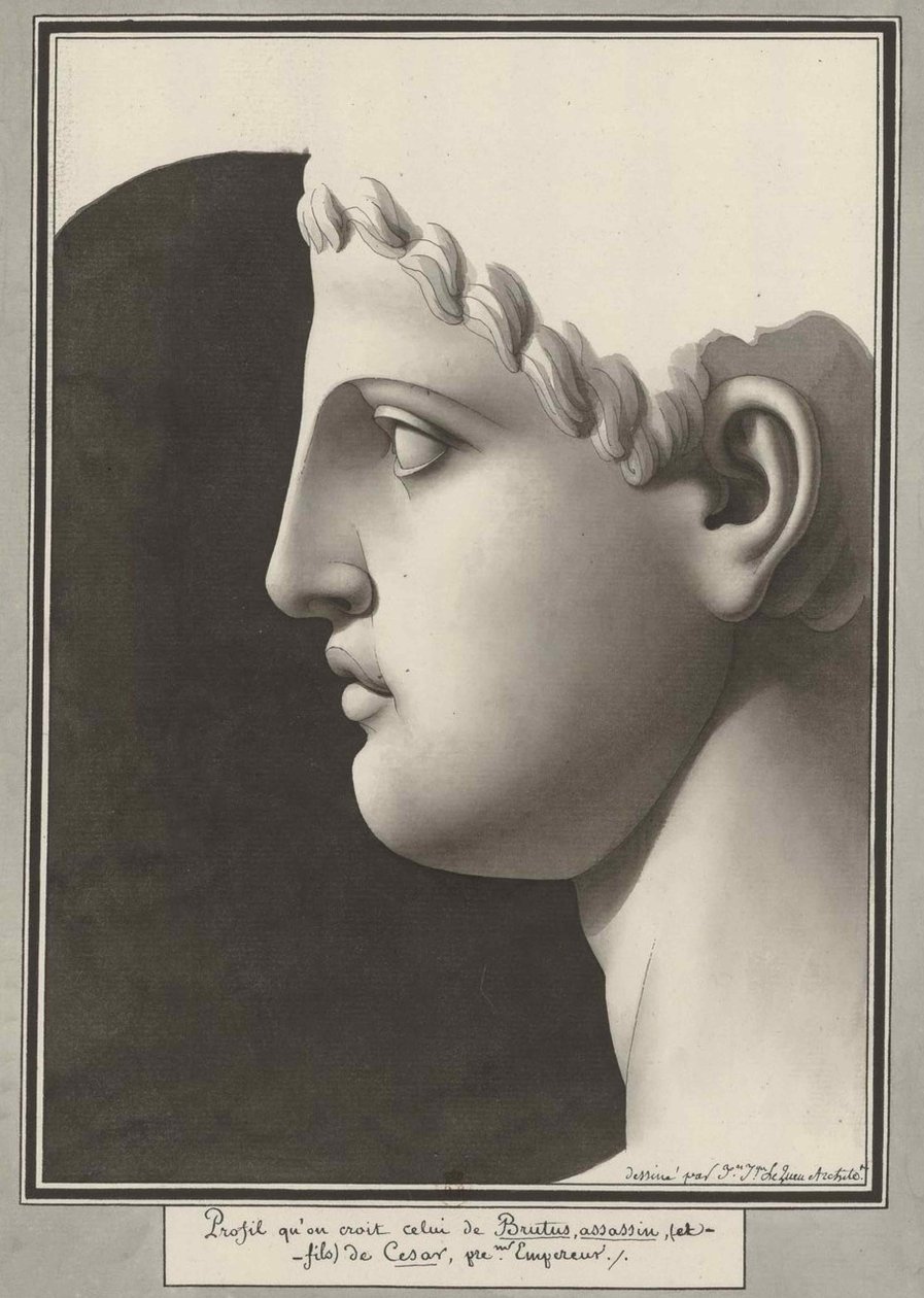 Bruto asesina al hijo de César de Jean Jacques Lequeu