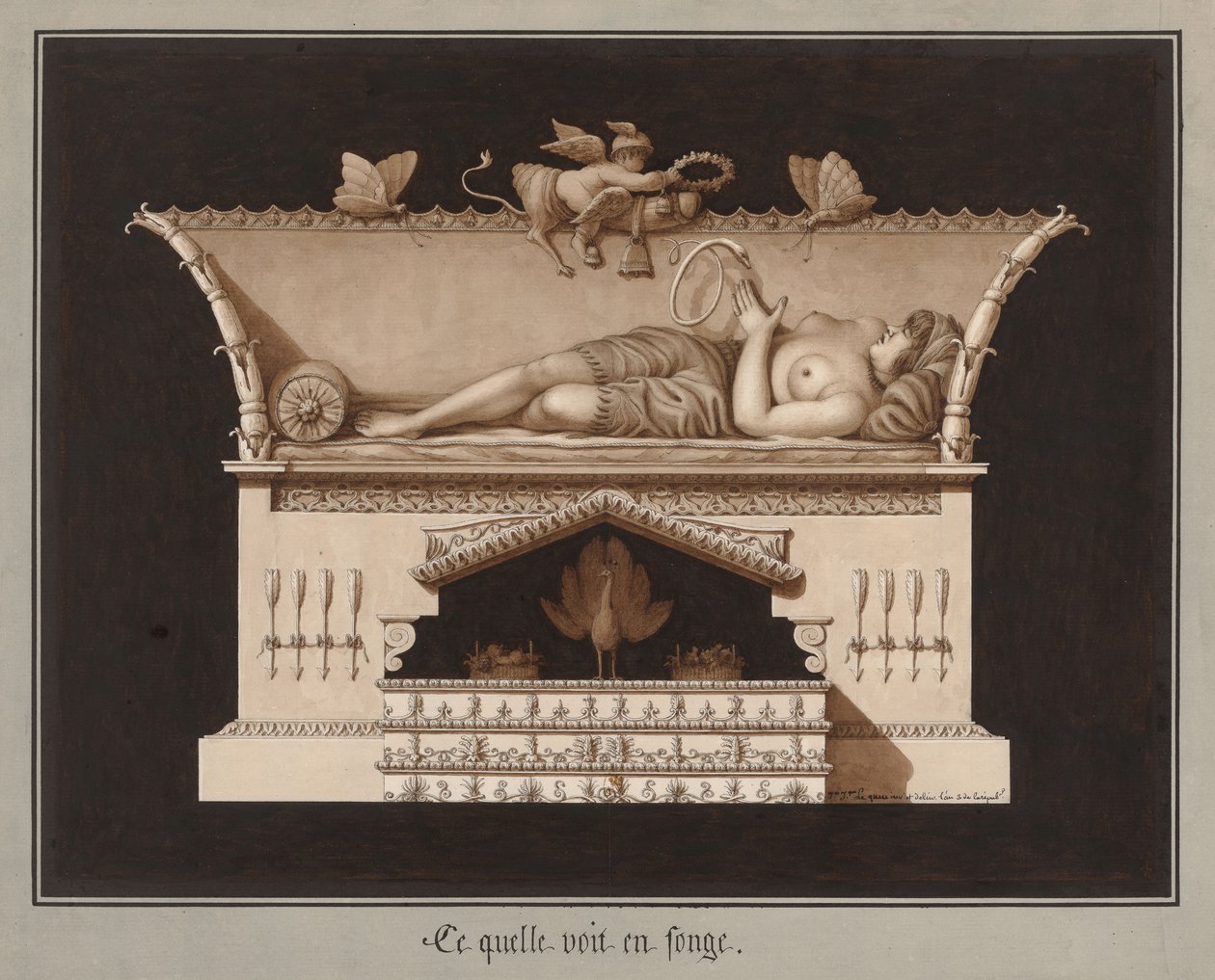 Lo que ve en su sueño, ca 1794 de Jean Jacques Lequeu