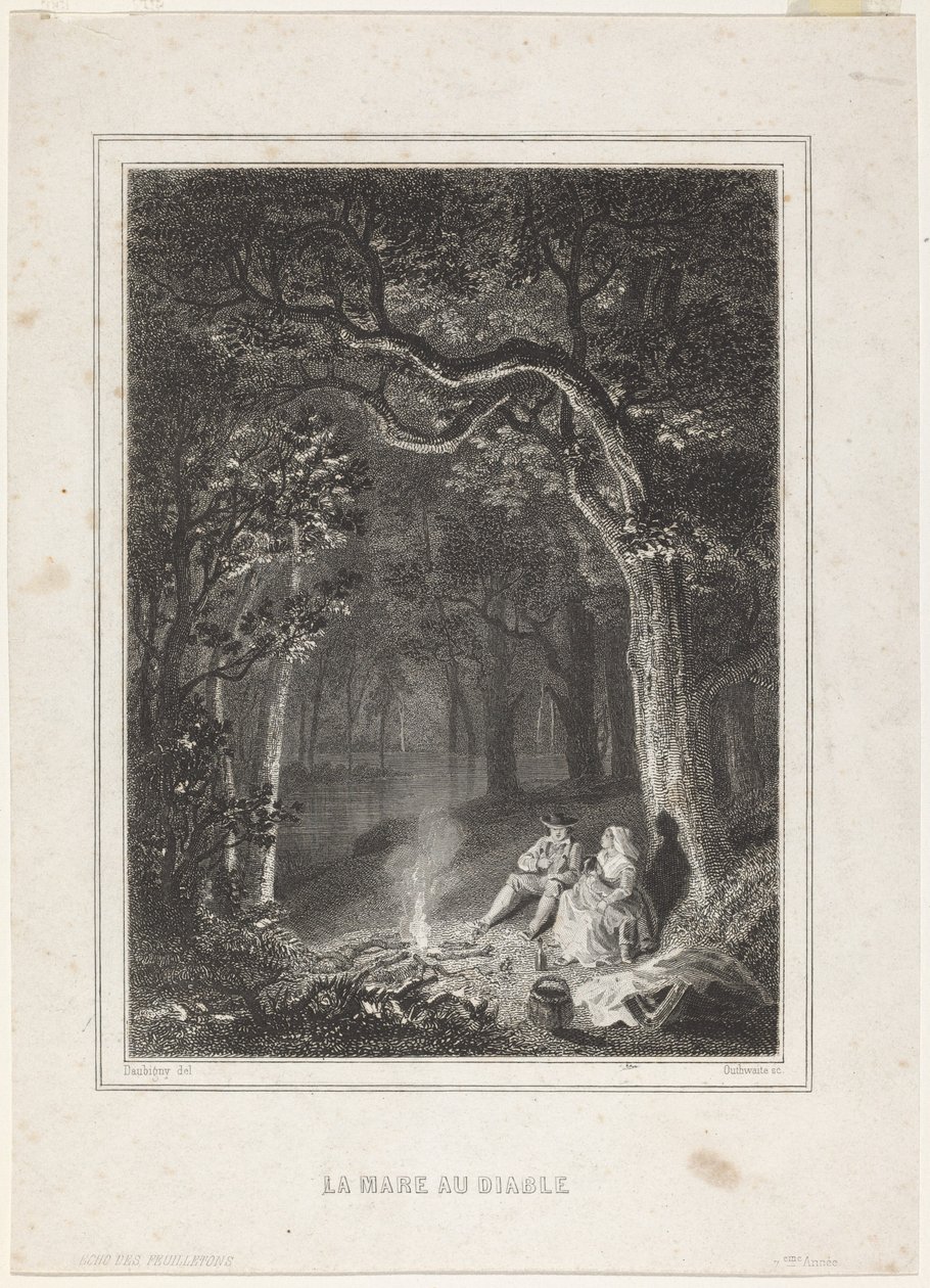 La Mare au diable de Jean Jacques Outhwaite, after Charles François Daubigny