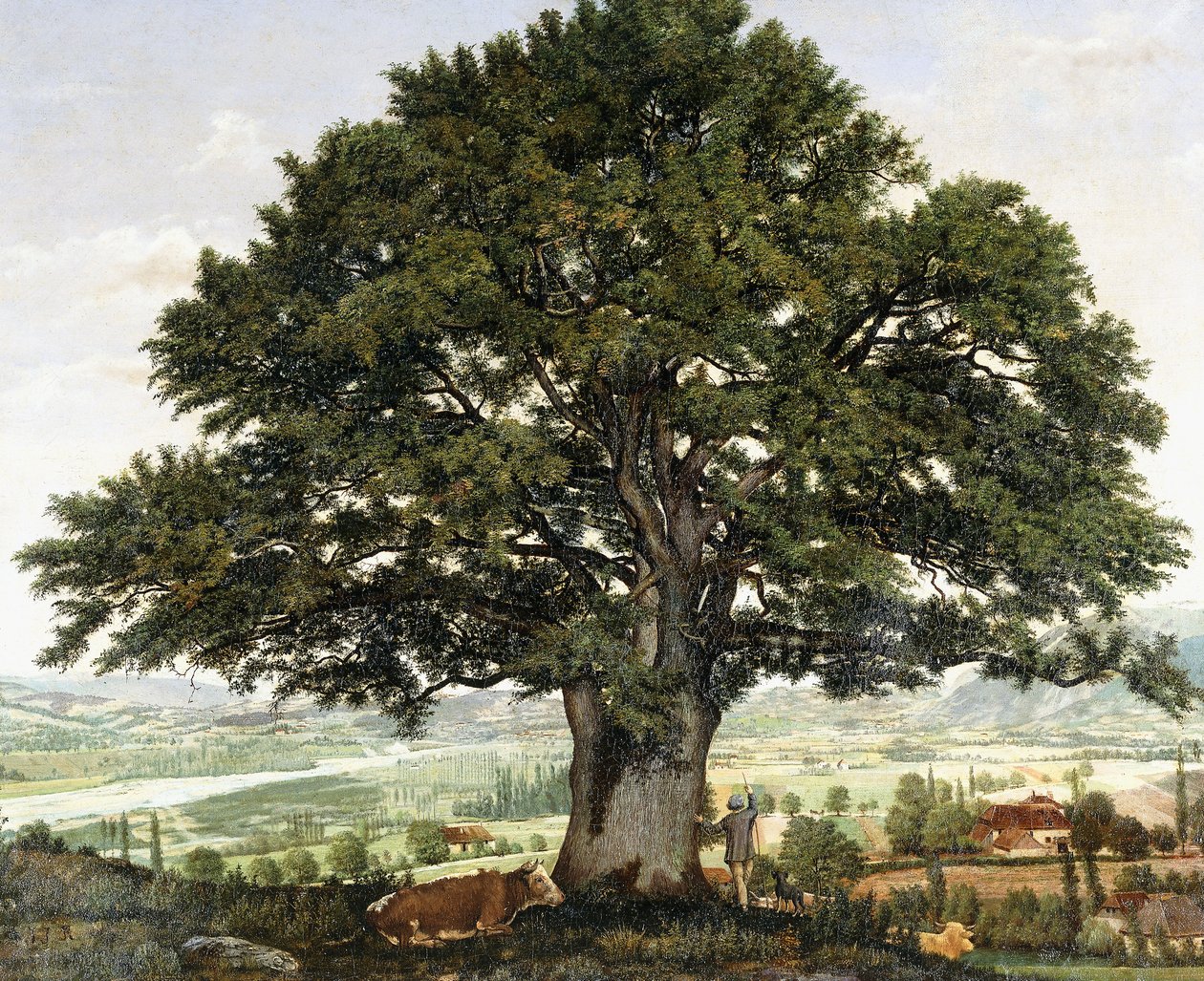 La Llanura de Annecy-Chene el Veterano de los Alpes de Jean Jacques Rousseau