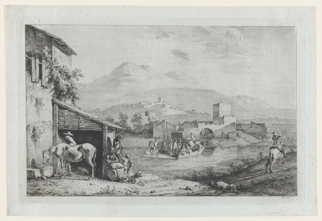 Paso de Garigliano, Italia de Jean Jacques de Boissieu