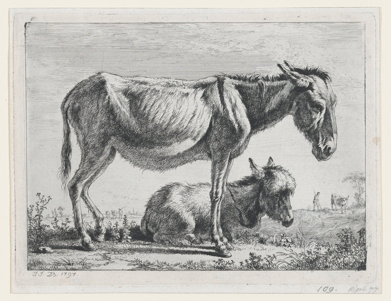 Jenny con su potro de Jean Jacques de Boissieu