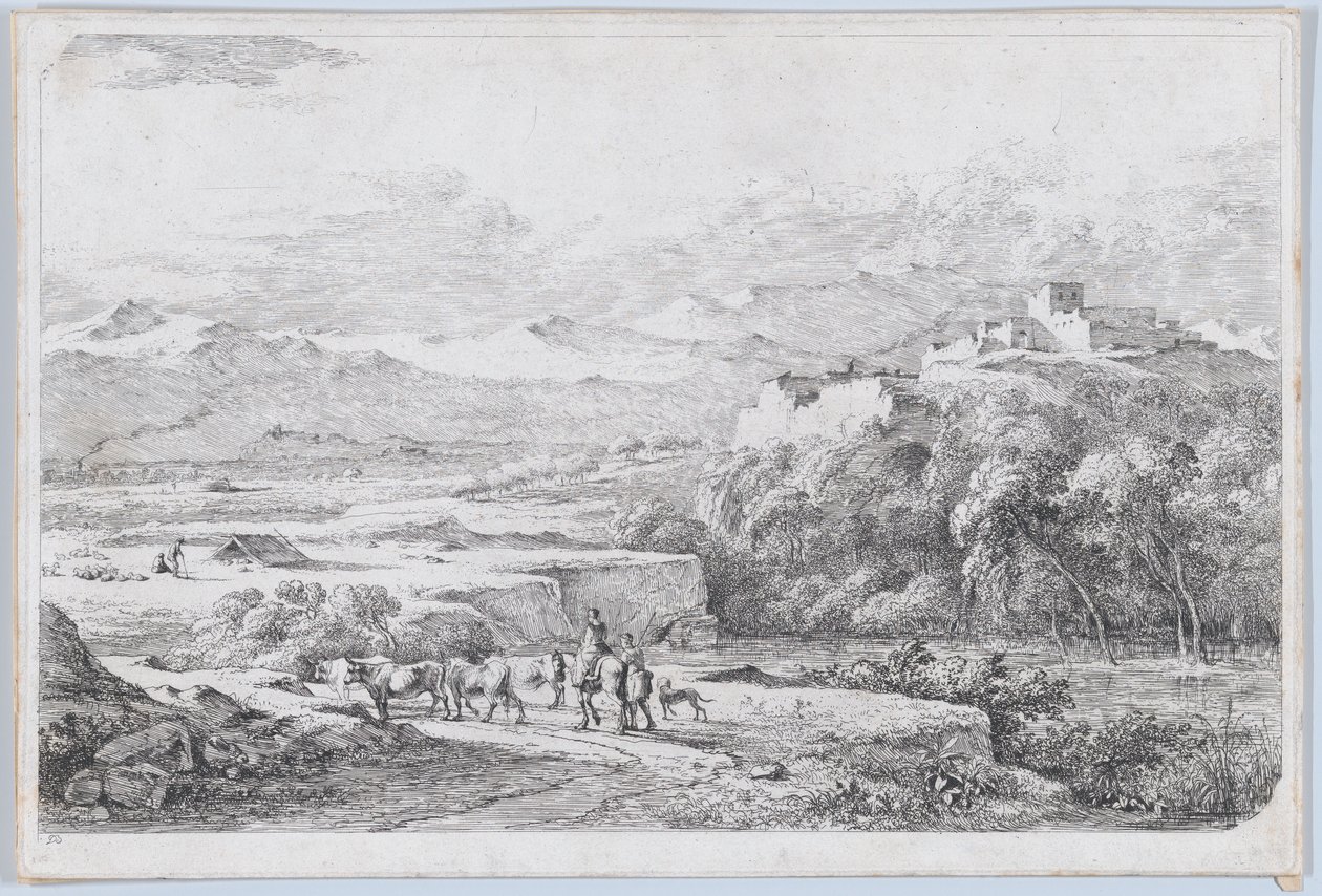 Paisaje después de Van der Cabel de Jean Jacques de Boissieu