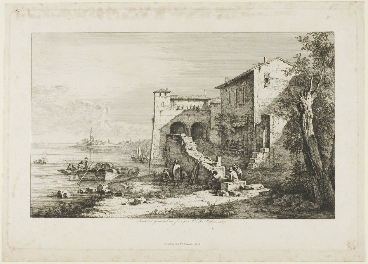 Antigua aduana en el Tíber de Jean Jacques de Boissieu