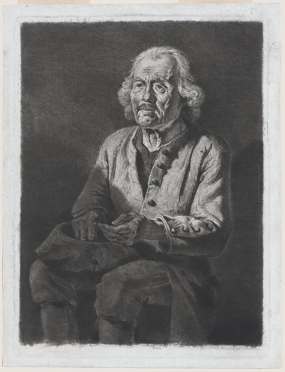 Viejo Gérard, campesino de Chasselay de Jean Jacques de Boissieu
