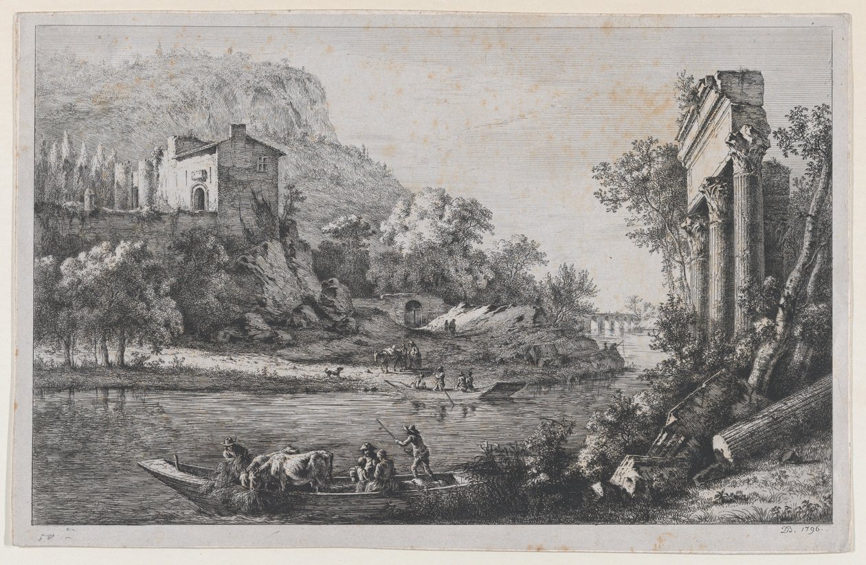 Cruce del río de Jean Jacques de Boissieu