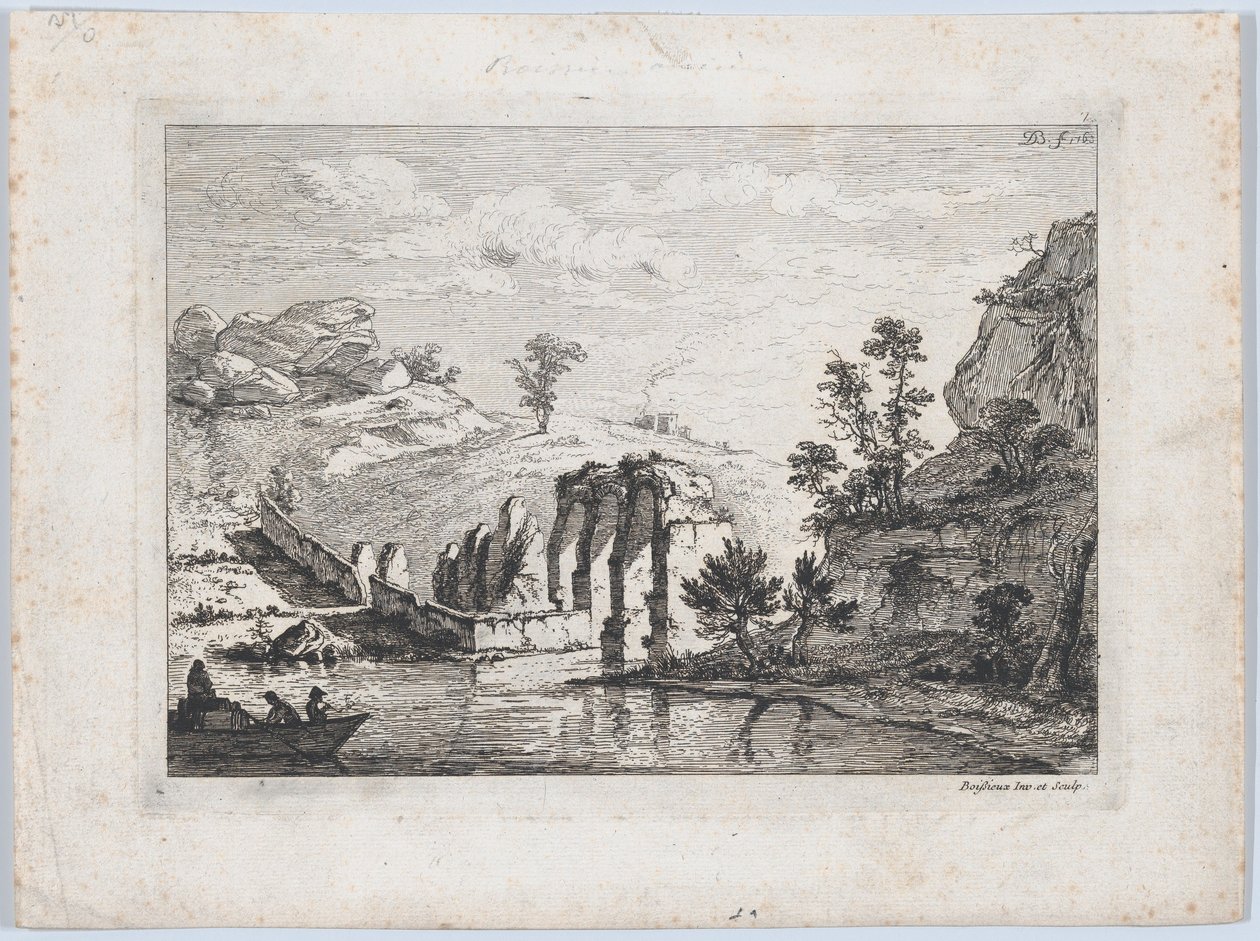 Ruinas de un acueducto, 1763 de Jean Jacques de Boissieu