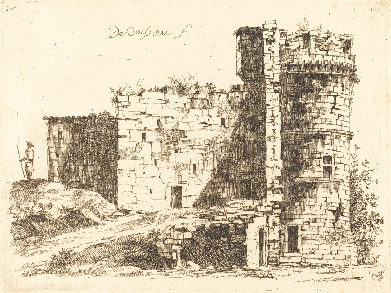 Ruinas del Château Saint-Chamond, Loira de Jean Jacques de Boissieu