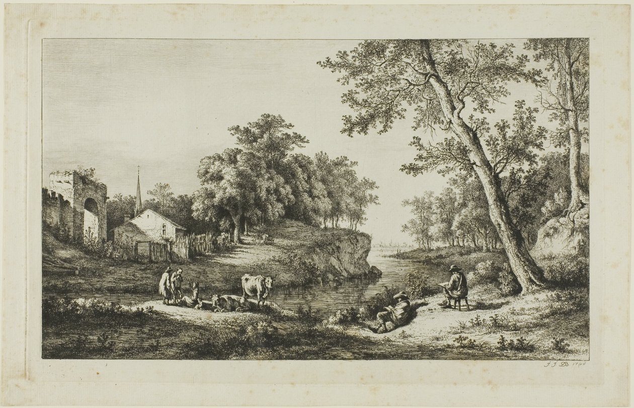 Paisaje Rústico en Ambronay de Jean Jacques de Boissieu