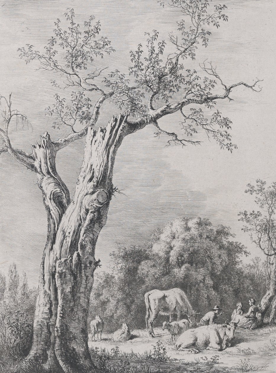 Primavera, después de un dibujo completado en Saint-Chamond, 1795 de Jean Jacques de Boissieu