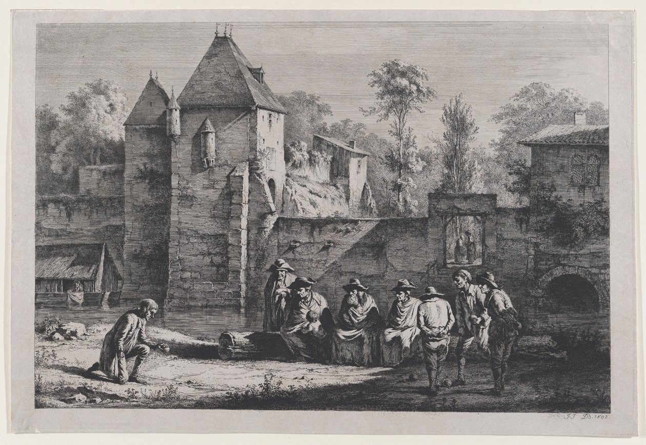 La vieja puerta de Vaise, Lyon, 1803 de Jean Jacques de Boissieu