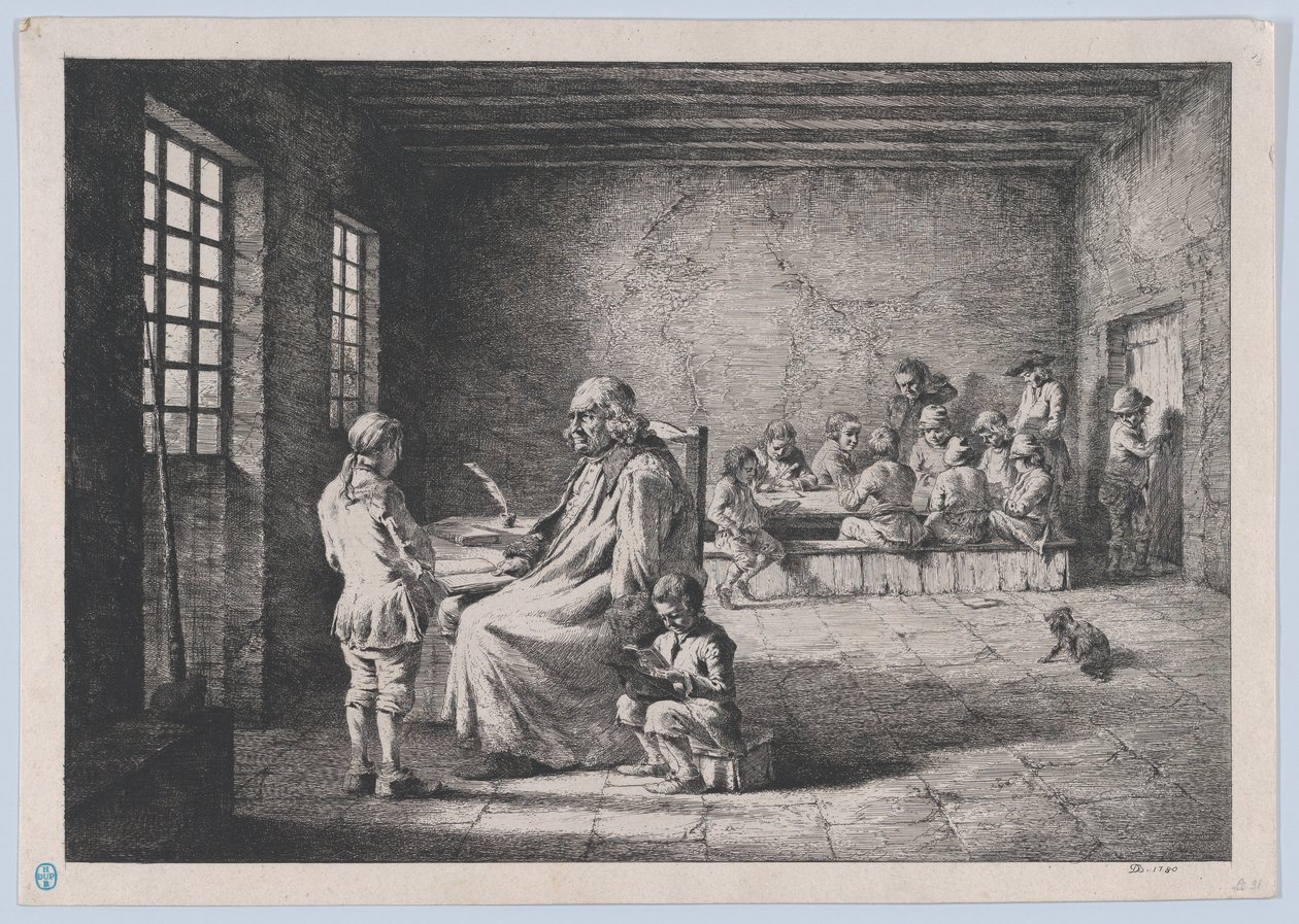 El maestro de escuela, 1780 de Jean Jacques de Boissieu
