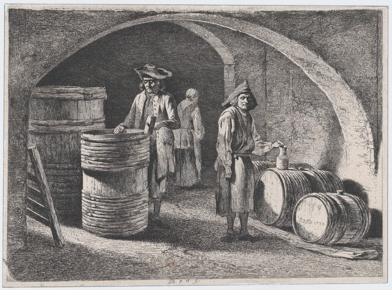 Los pequeños toneleros, 1770 de Jean Jacques de Boissieu