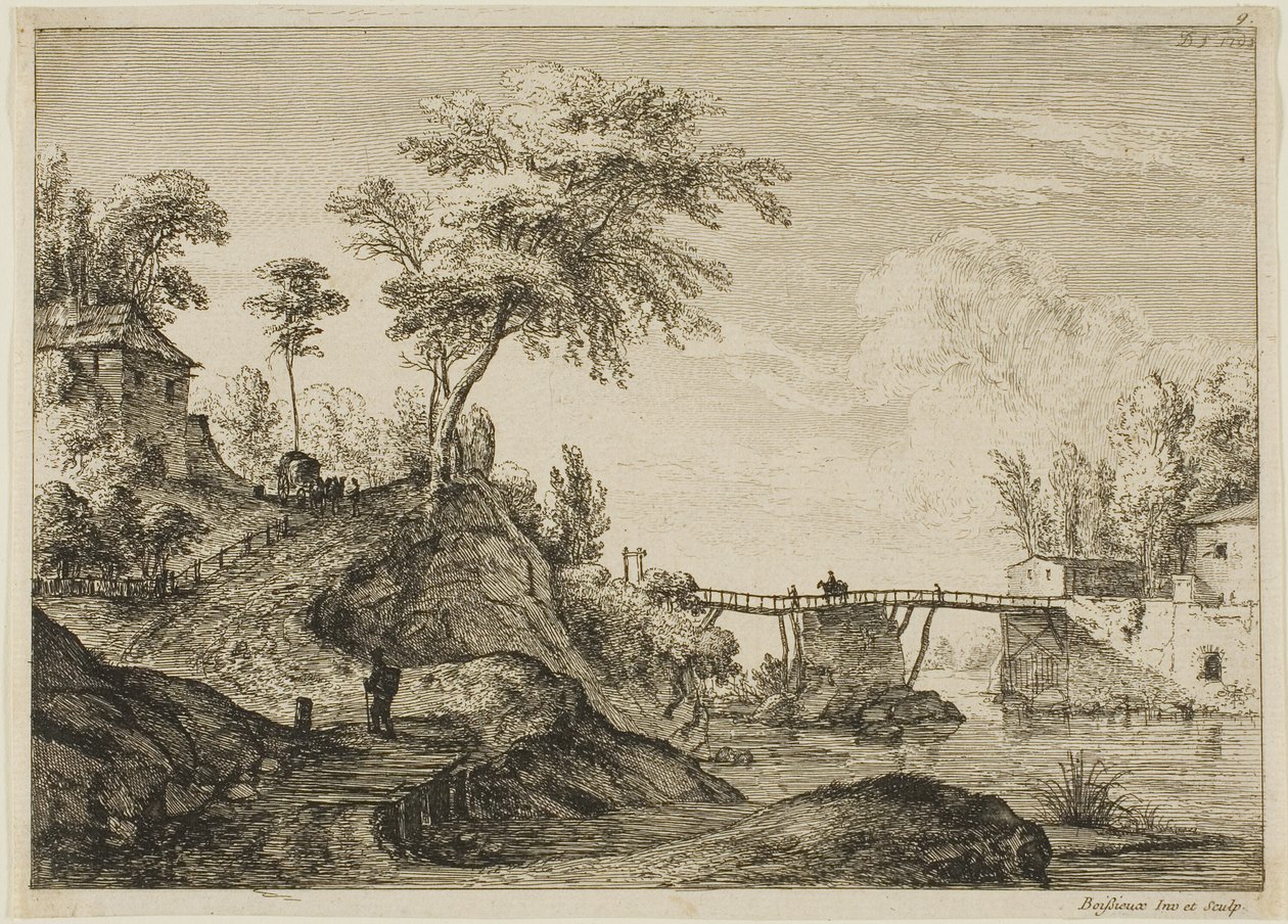 El puente de madera de Jean Jacques de Boissieu