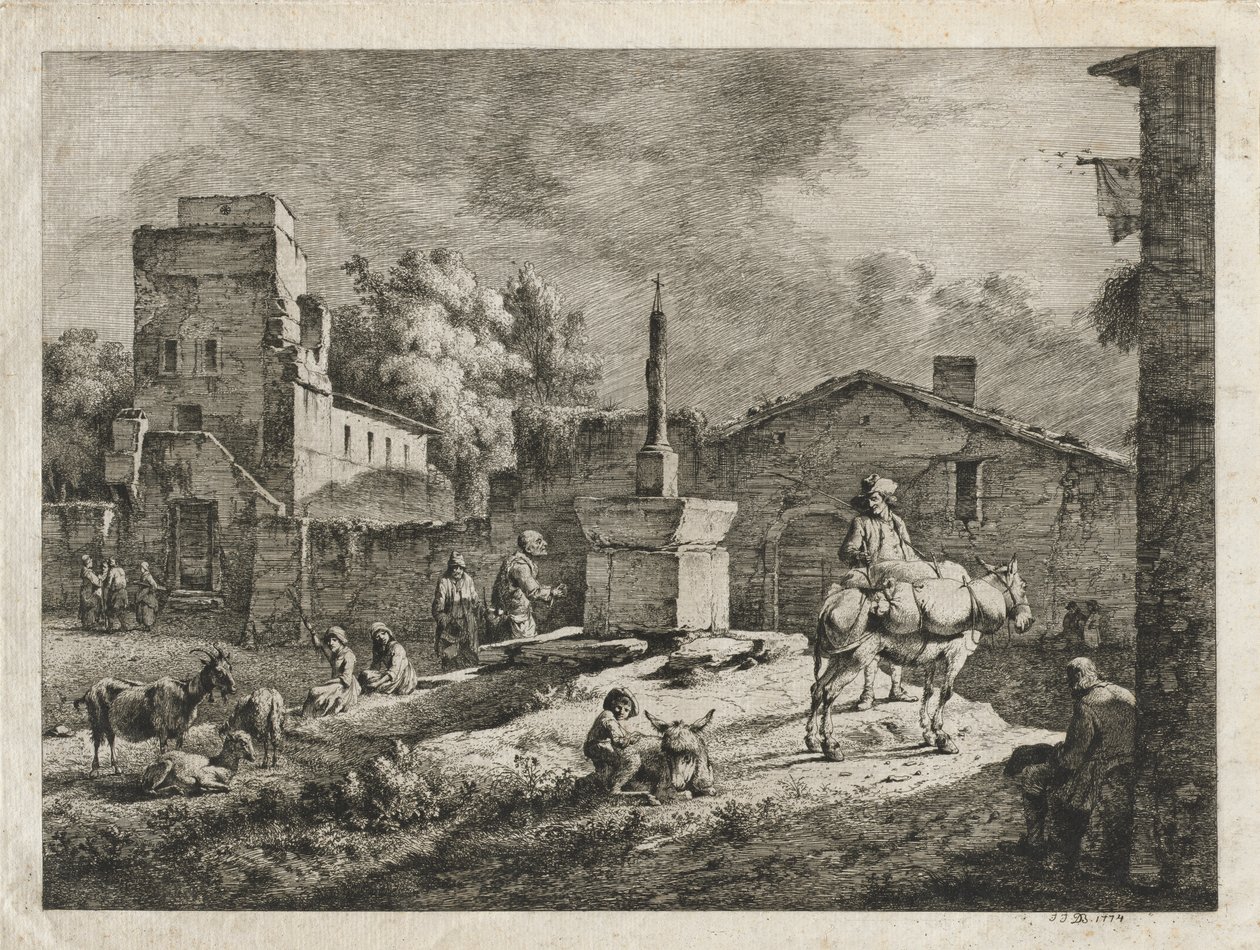 Vista de Saint Andeol de Jean Jacques de Boissieu