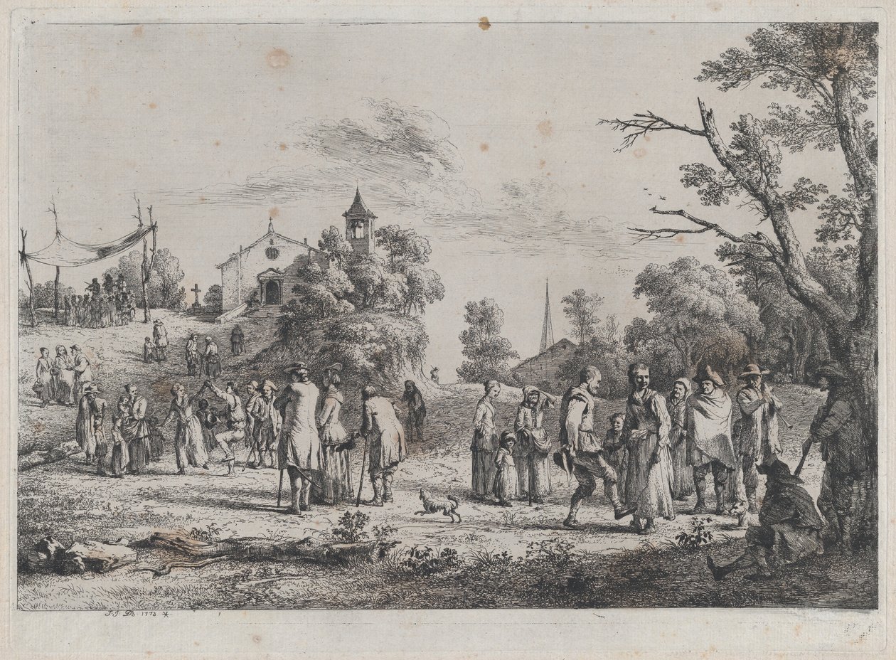Festival del pueblo, 1773 de Jean Jacques de Boissieu