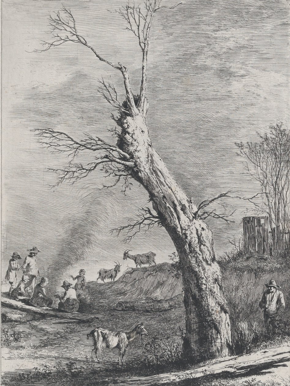 Invierno, después de un dibujo completado en Saint-Chamond de Jean Jacques de Boissieu