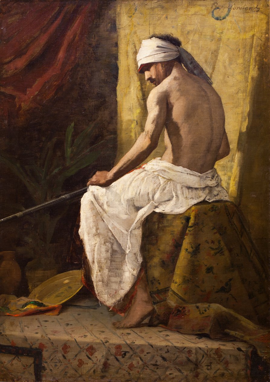 Arabe asis, sin fecha. (Óleo sobre lienzo) de Jean Joseph Benjamin Constant