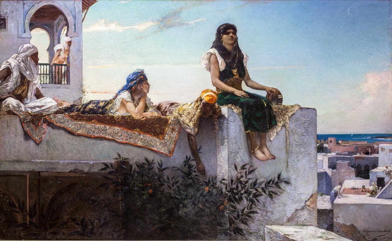 Atardecer en las terrazas (Marruecos) de Jean Joseph Benjamin Constant