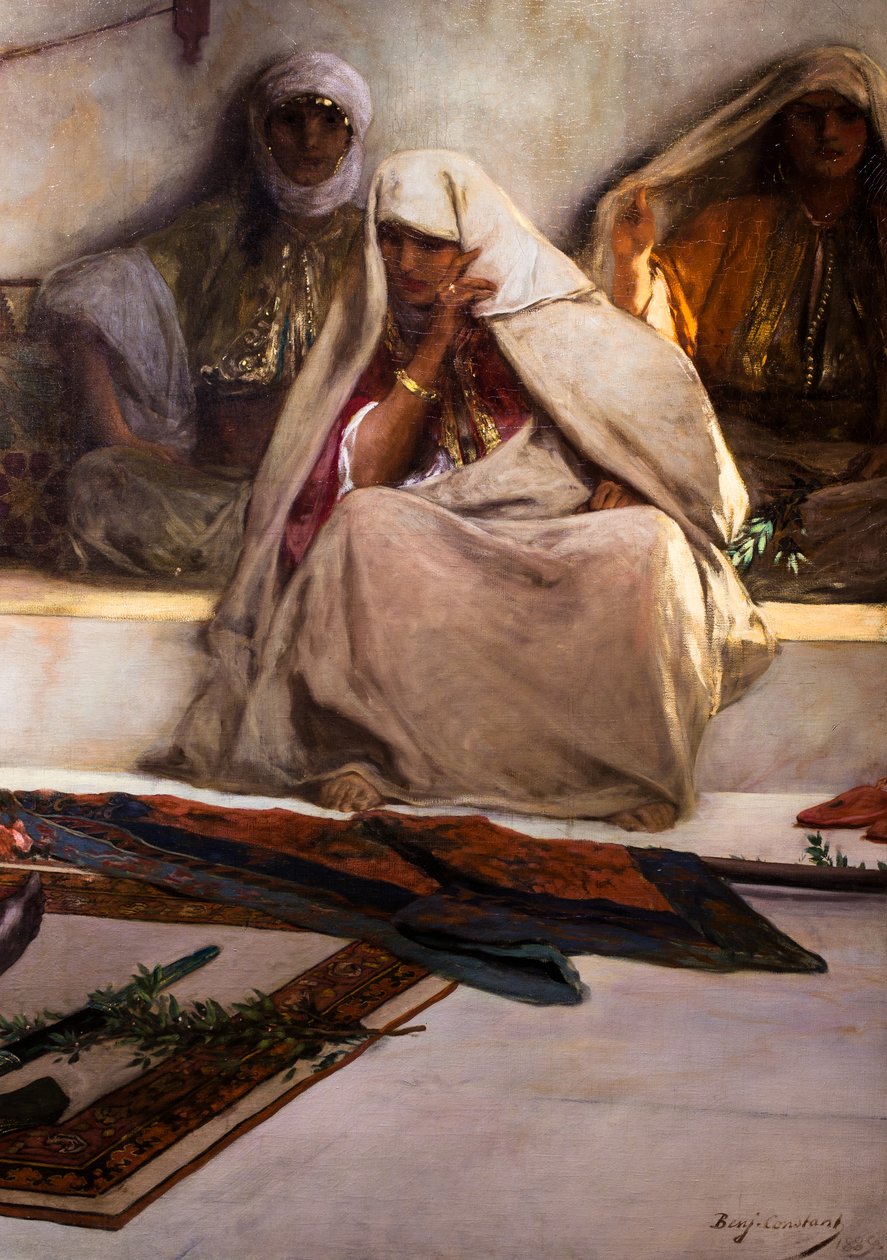 Le jour des funerailles - Escena de Marruecos (detalle) de Jean Joseph Benjamin Constant