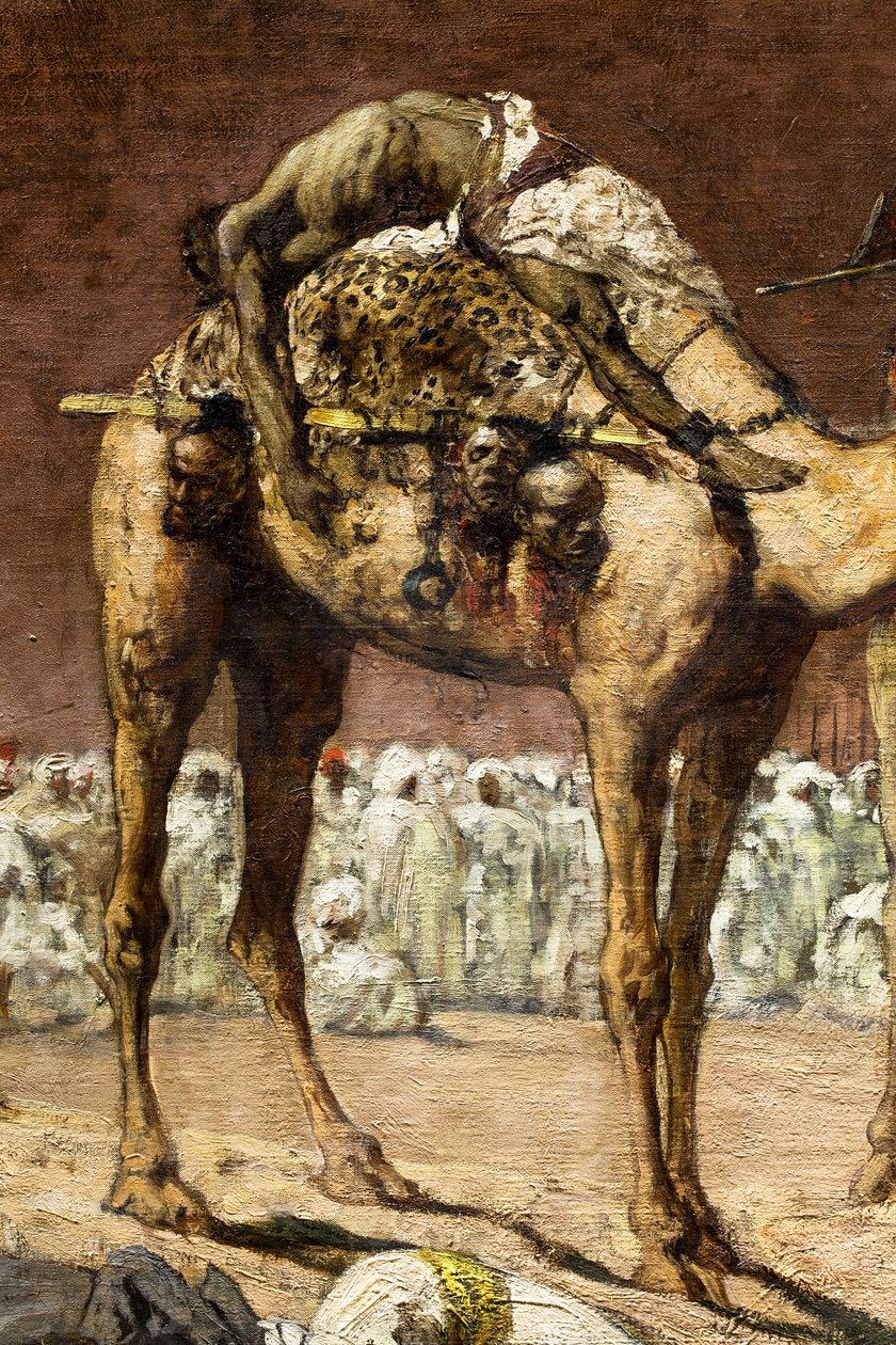 Los últimos rebeldes, escena histórica marroquí (detalle) de Jean Joseph Benjamin Constant
