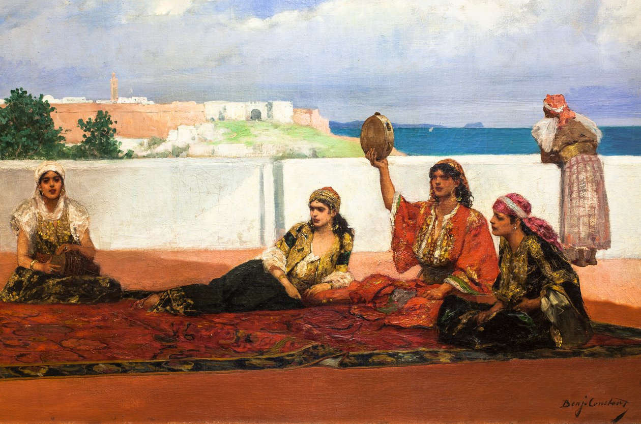 El baile de la bufanda, ca. 1880 (Óleo sobre lienzo) de Jean Joseph Benjamin Constant