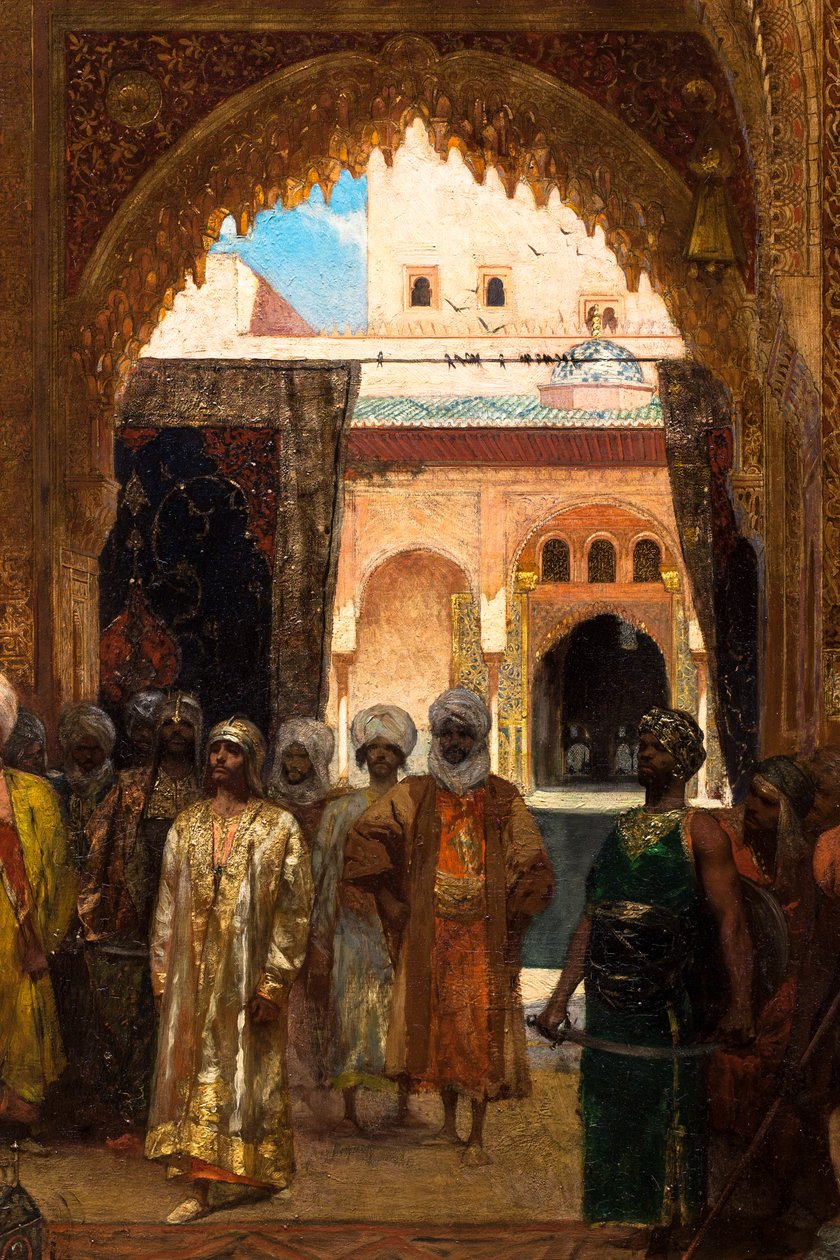 El día después de una victoria en la Alhambra (detalle) de Jean Joseph Benjamin Constant